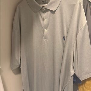 Polo by Ralph Lauren Men's Light Gray Polo Shirt